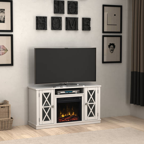 Sand & Stable Alani TV Stand for TVs up to 65" with Fireplace Included